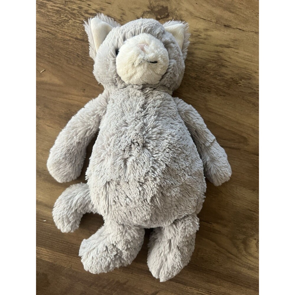 Jellycat Gray Cat Plush Stuffed Animal Small 6-14 in 2019 MPN PA-18061